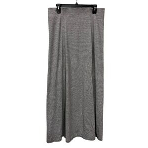 BCBGeneration Women's Grey Striped Knit Maxi Skirt Large